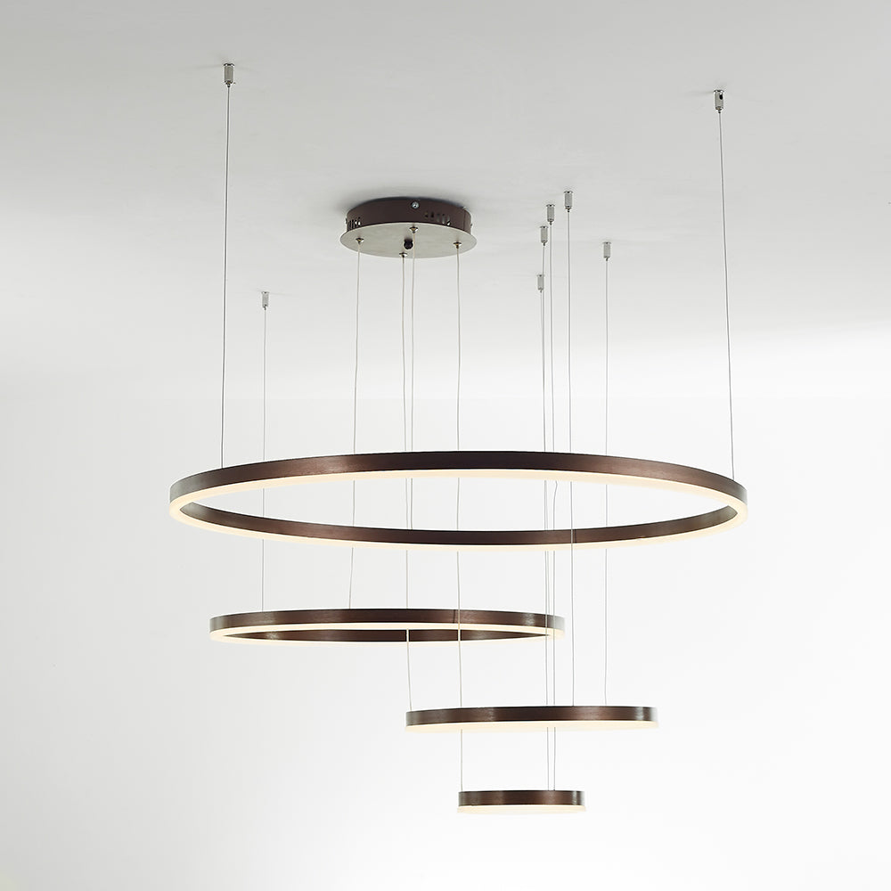 Arisha Modern Pendant Light Tir-Circle Metal