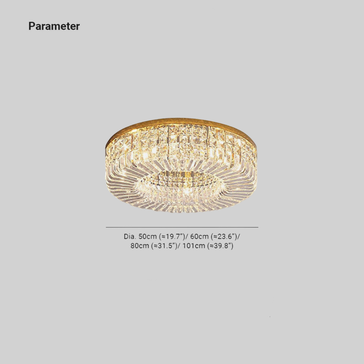 Kristy Luxury Flush Mount /Crystal Ceiling Light - Letslighting