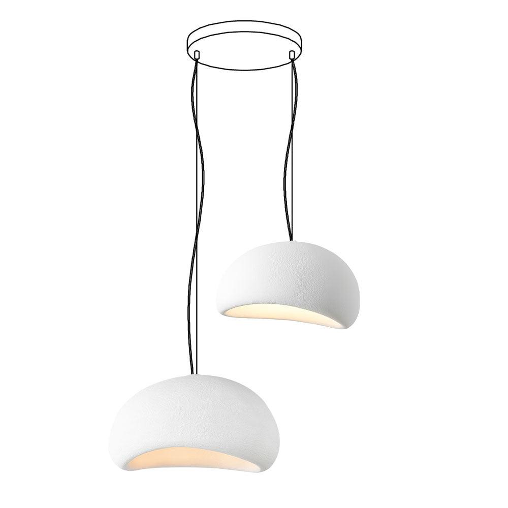 Chandelier Wabi-Sabi Pebble Cluster Organic Form Minimalist Artistic - Letslighting