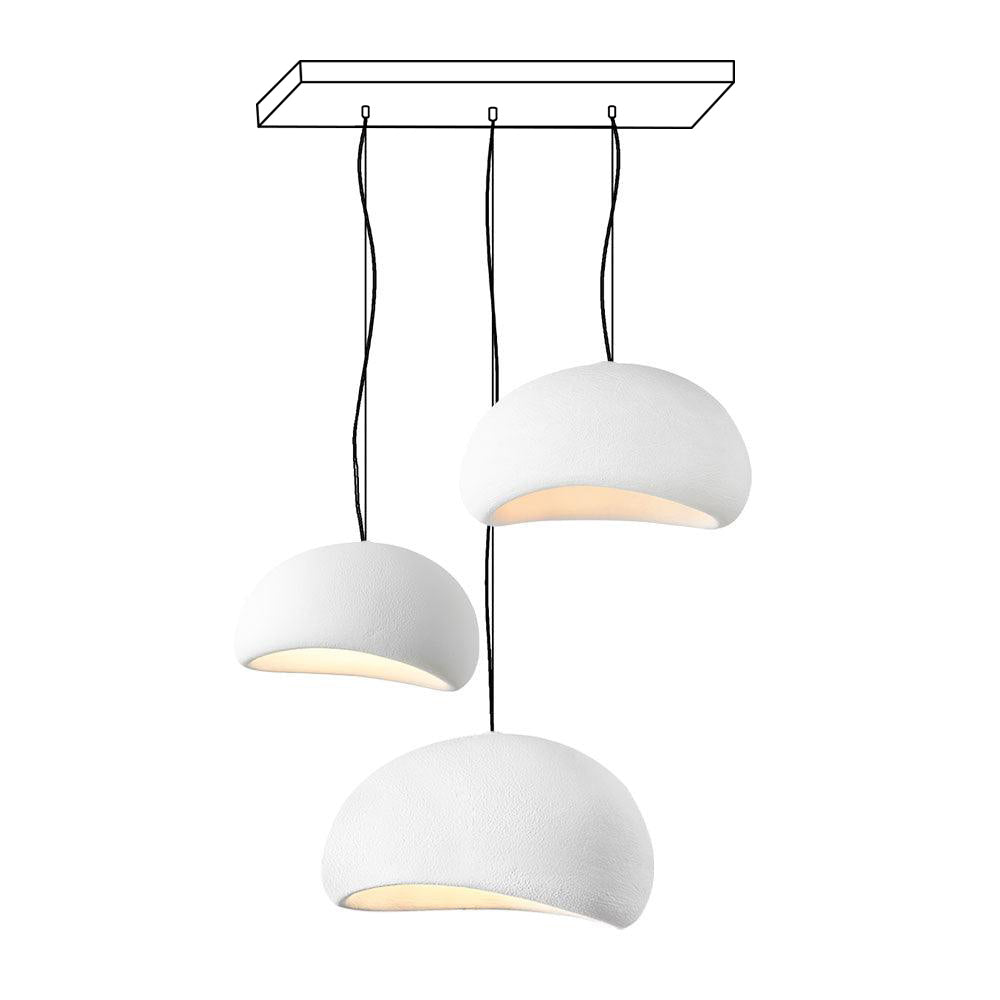 Chandelier Wabi-Sabi Pebble Cluster Organic Form Minimalist Artistic - Letslighting