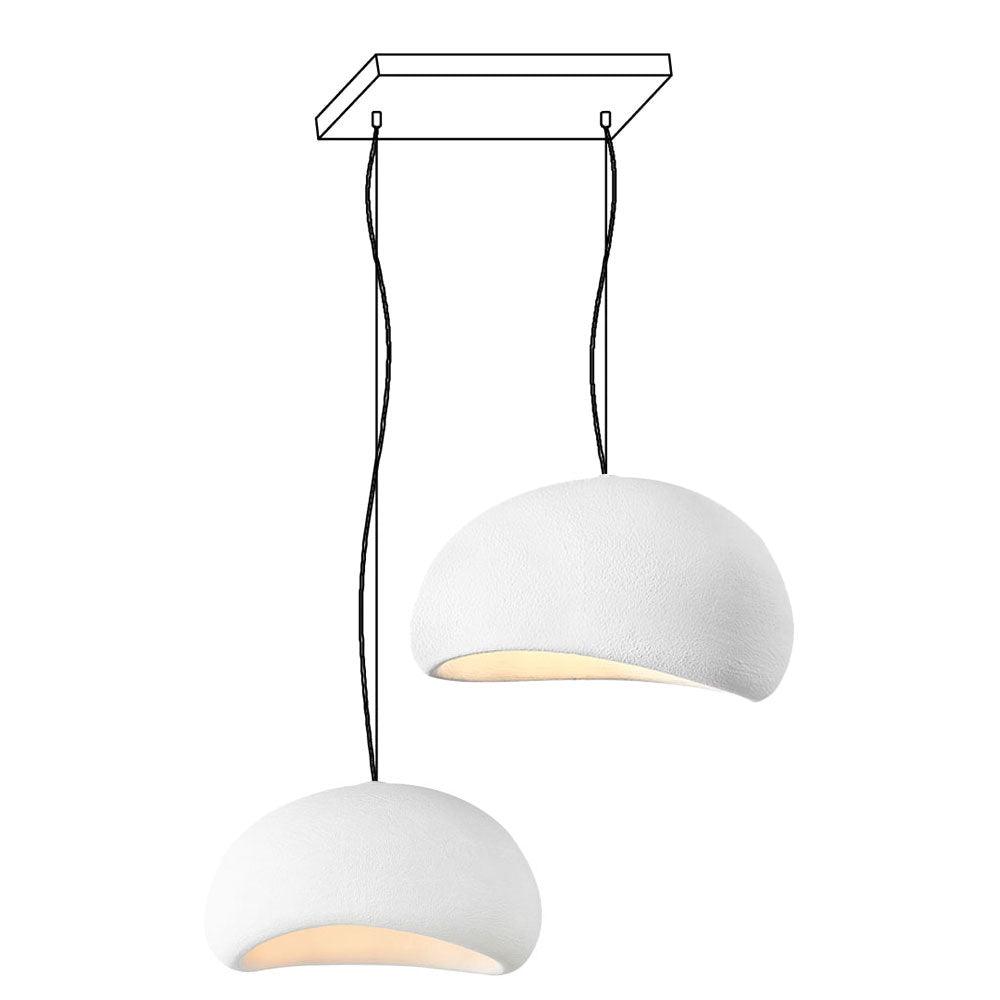 Chandelier Wabi-Sabi Pebble Cluster Organic Form Minimalist Artistic - Letslighting