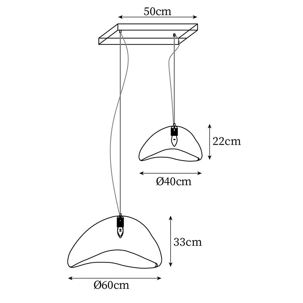Aneko Chandelier Wabi-Sabi Organic Elegance - Letslighting