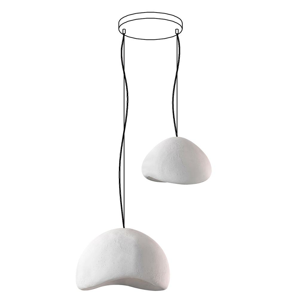 Chandelier Wabi-Sabi Pebble Cluster Organic Form Minimalist Artistic - Letslighting