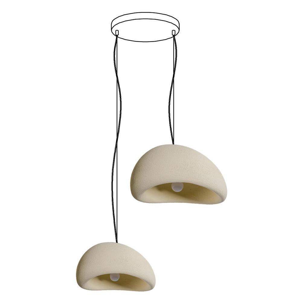 Chandelier Wabi-Sabi Pebble Cluster Organic Form Minimalist Artistic - Letslighting