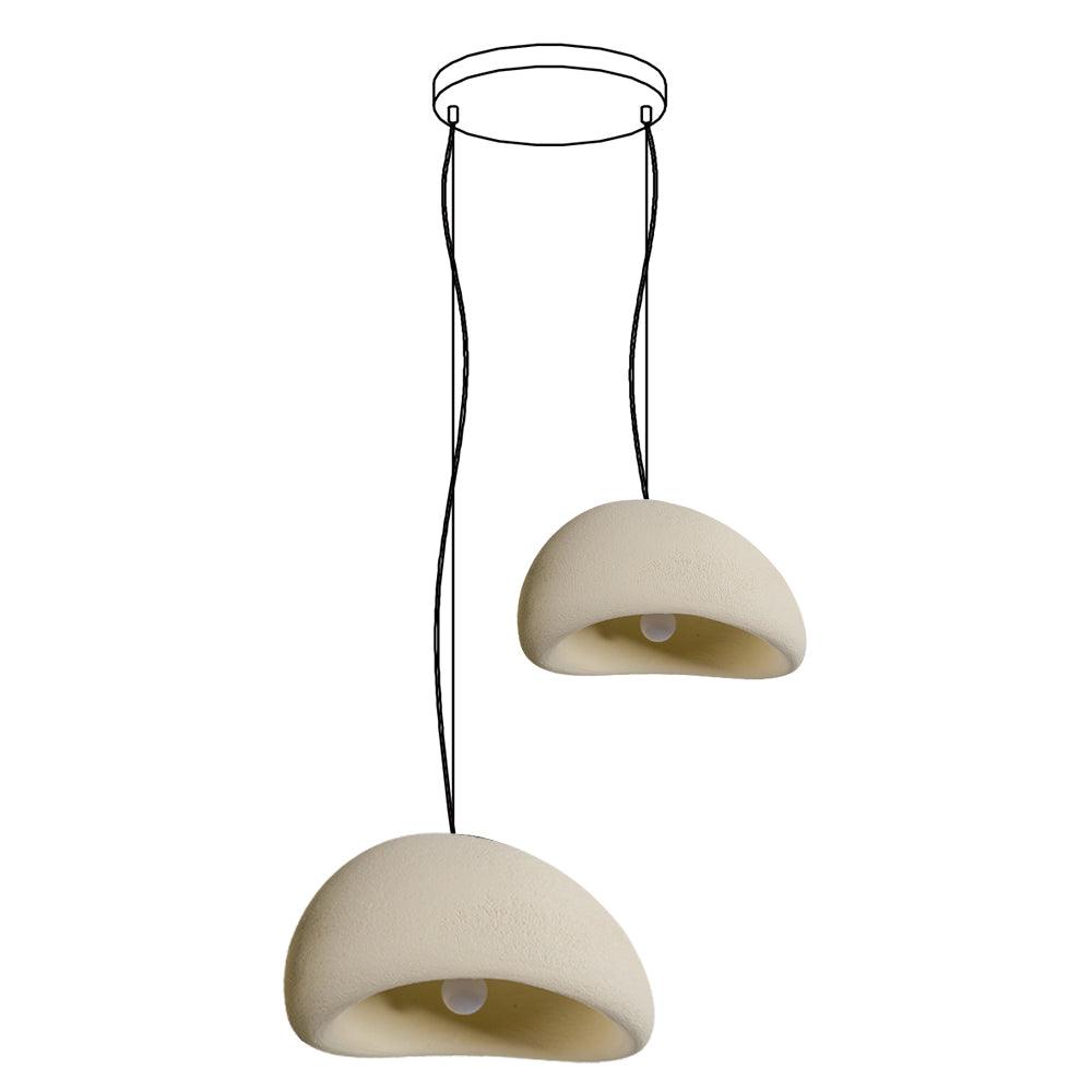 Chandelier Wabi-Sabi Pebble Cluster Organic Form Minimalist Artistic - Letslighting