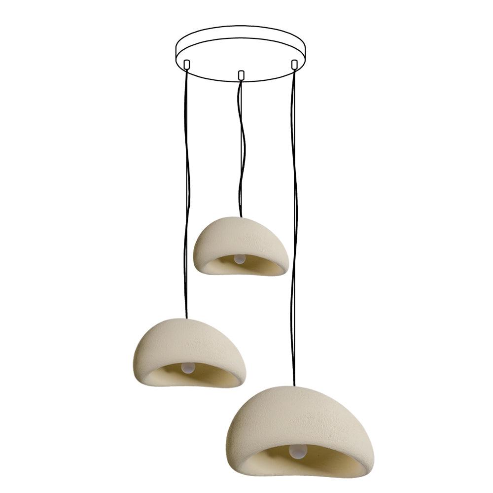 Chandelier Wabi-Sabi Pebble Cluster Organic Form Minimalist Artistic - Letslighting