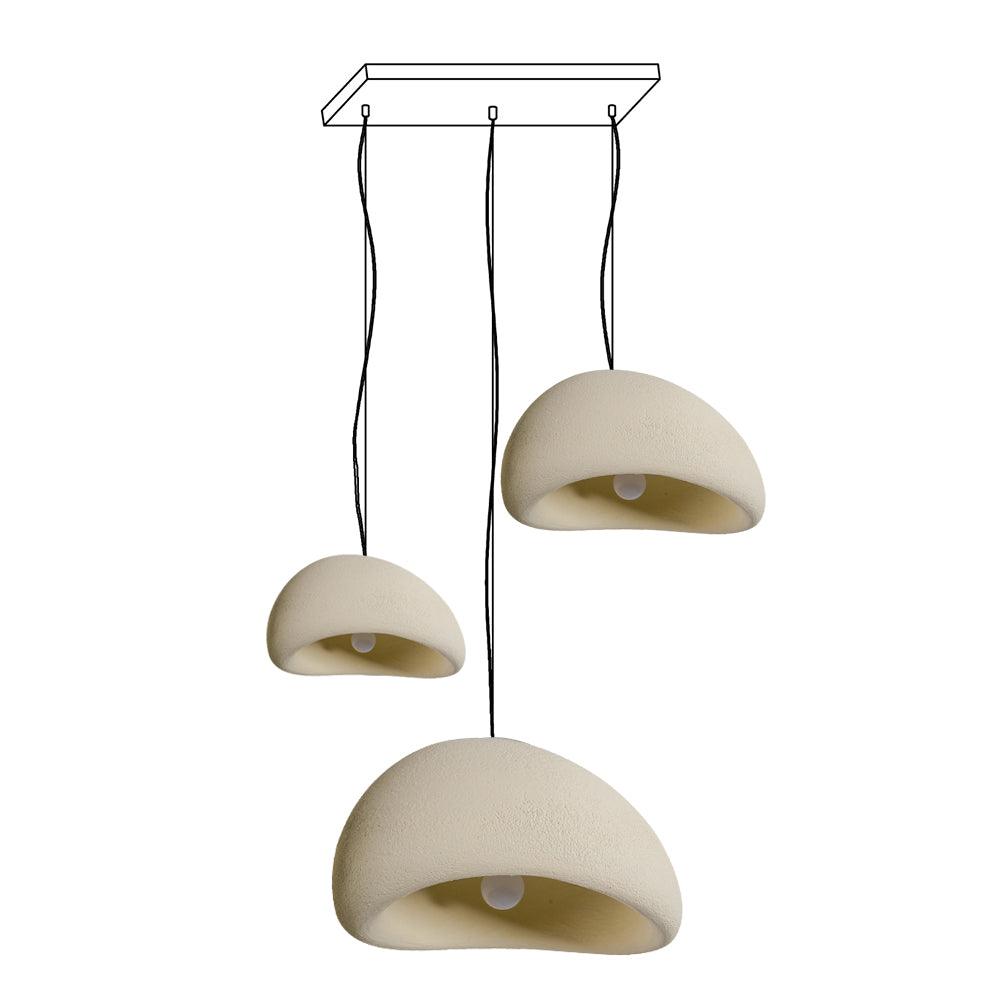 Chandelier Wabi-Sabi Pebble Cluster Organic Form Minimalist Artistic - Letslighting