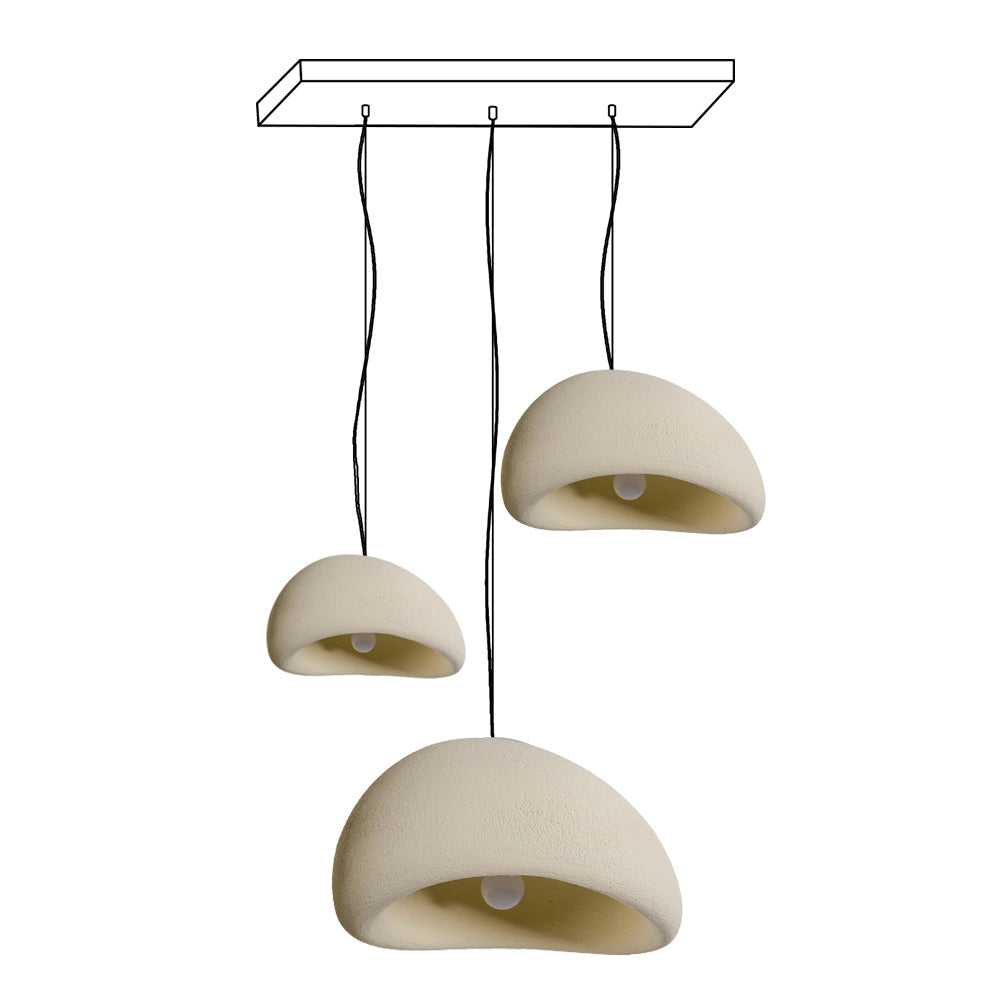 Chandelier Wabi-Sabi Pebble Cluster Organic Form Minimalist Artistic - Letslighting