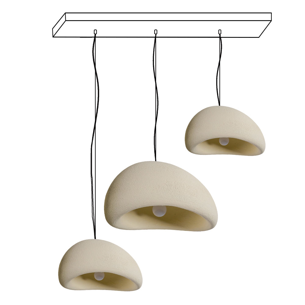 Chandelier Wabi-Sabi Pebble Cluster Organic Form Minimalist Artistic - Letslighting