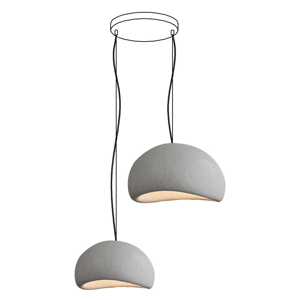 Chandelier Wabi-Sabi Pebble Cluster Organic Form Minimalist Artistic - Letslighting