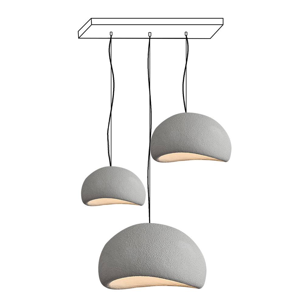 Chandelier Wabi-Sabi Pebble Cluster Organic Form Minimalist Artistic - Letslighting