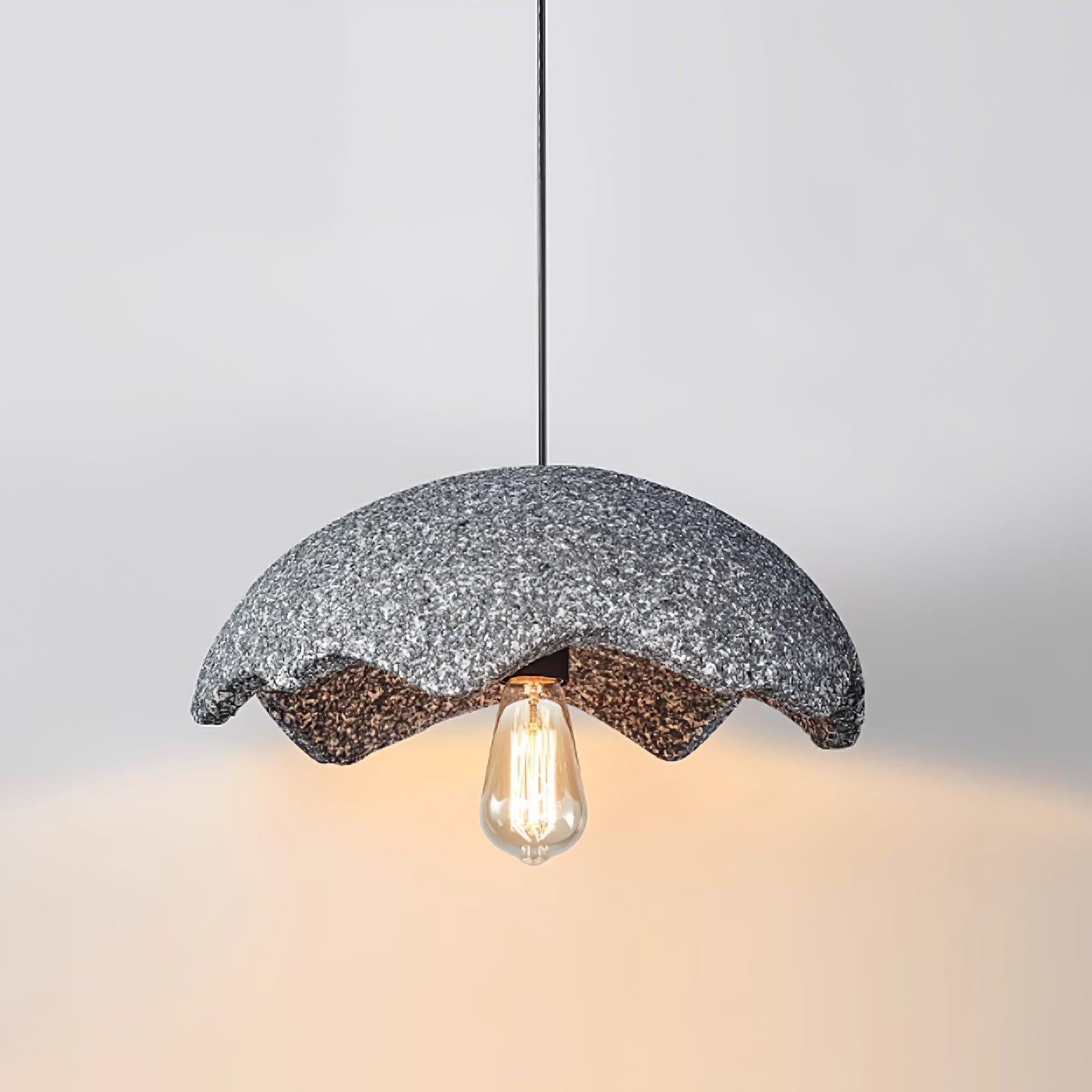 Zuko Pendant Lamp Scalloped Textured Organic - Letslighting