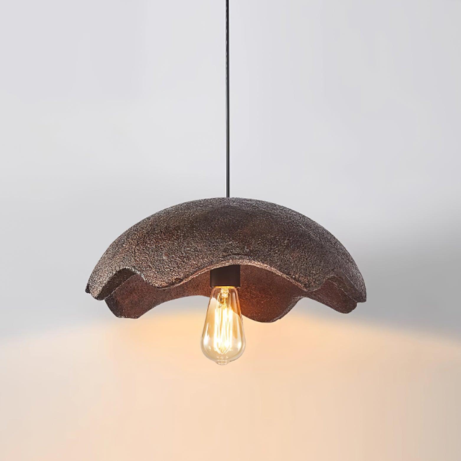Zuko Pendant Lamp Scalloped Textured Organic - Letslighting