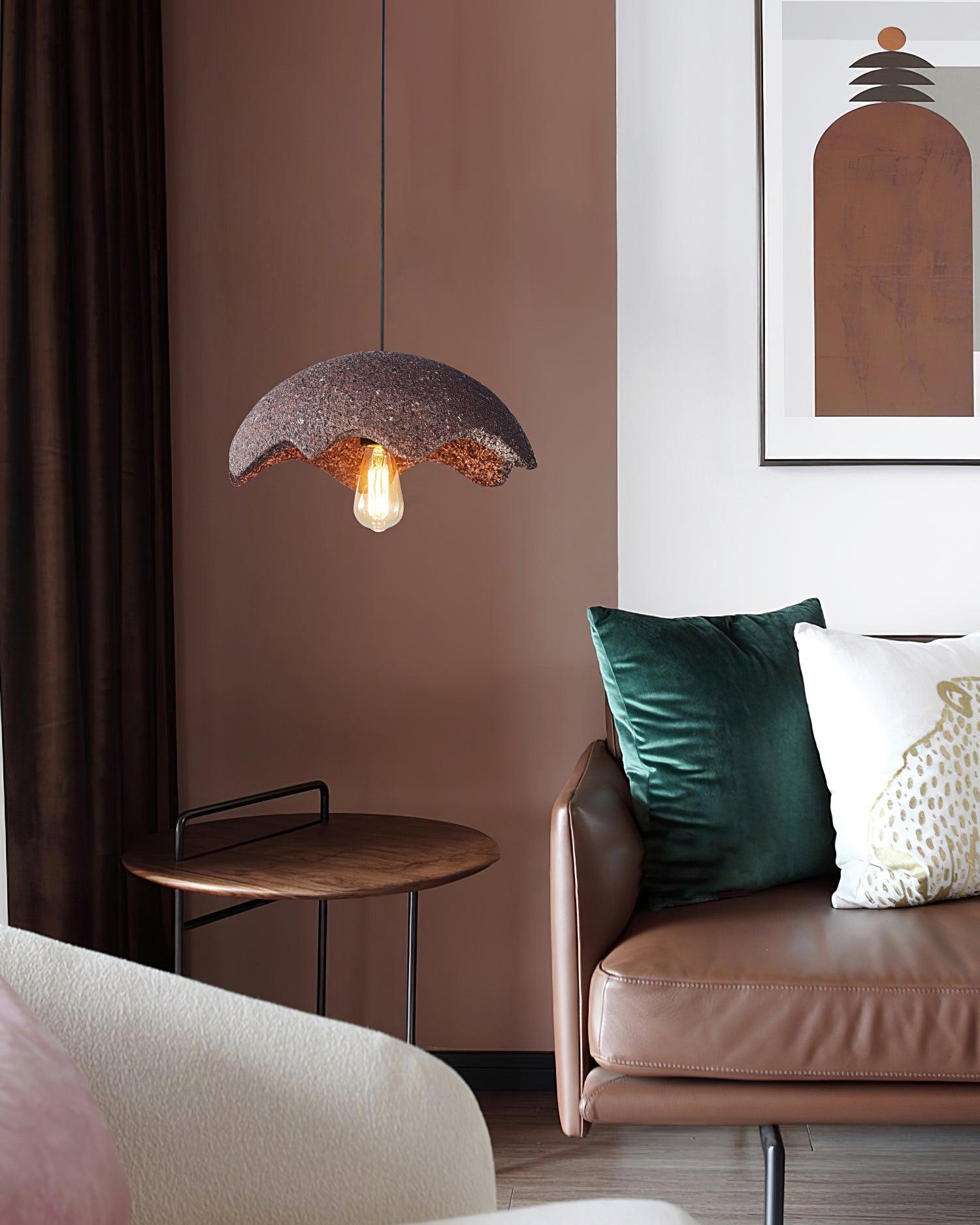 Zuko Pendant Lamp Scalloped Textured Organic - Letslighting