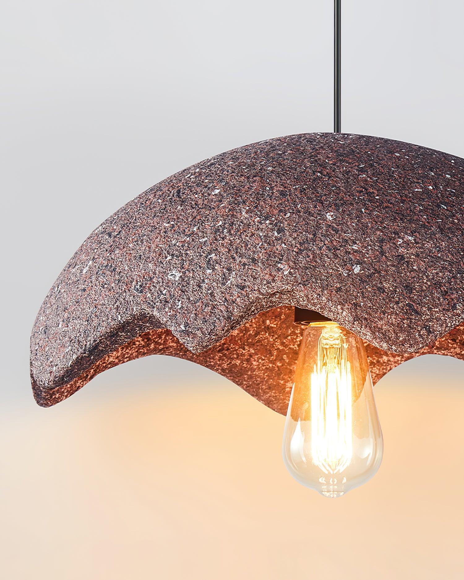 Zuko Pendant Lamp Scalloped Textured Organic - Letslighting