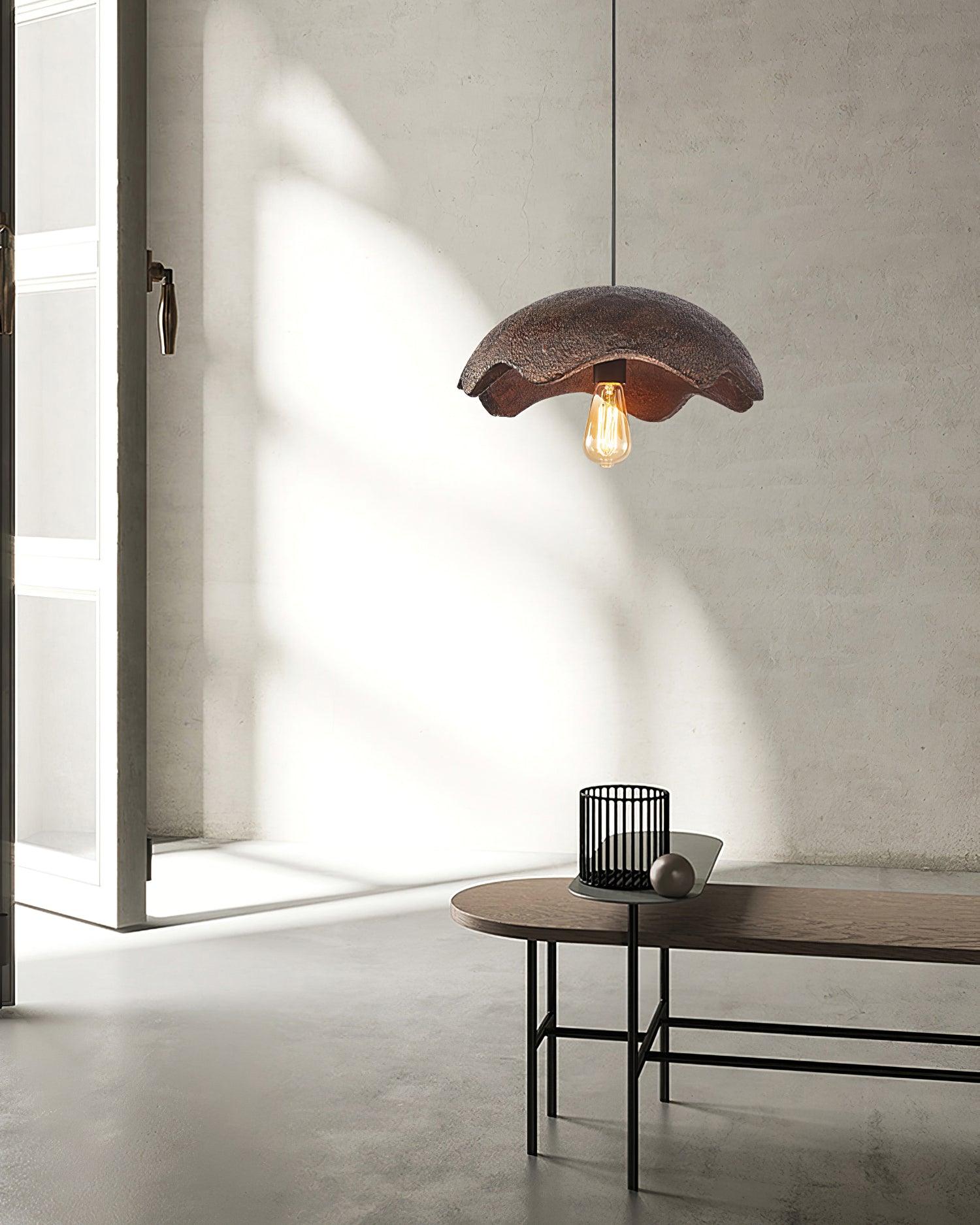 Zuko Pendant Lamp Scalloped Textured Organic - Letslighting