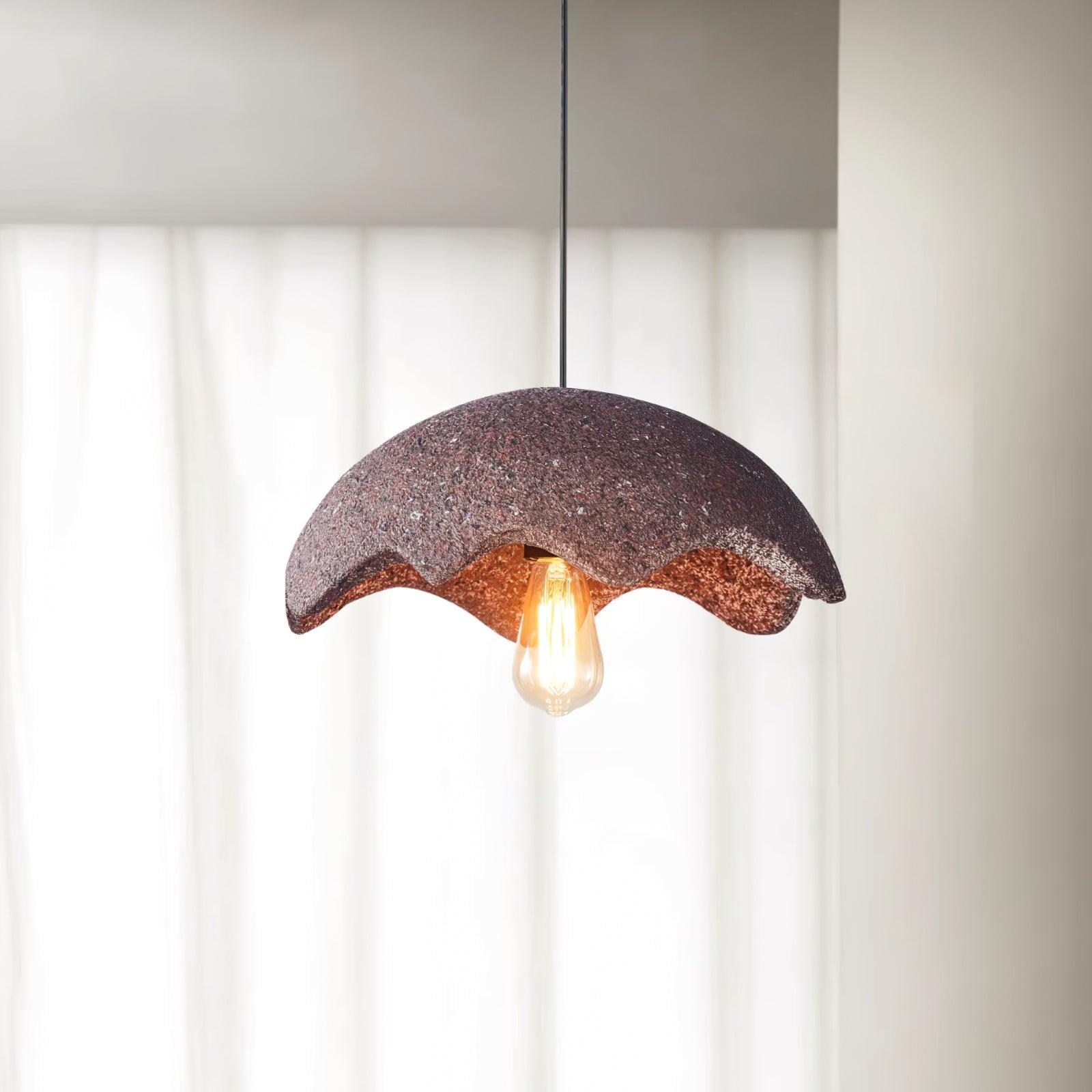 Zuko Pendant Lamp Scalloped Textured Organic - Letslighting