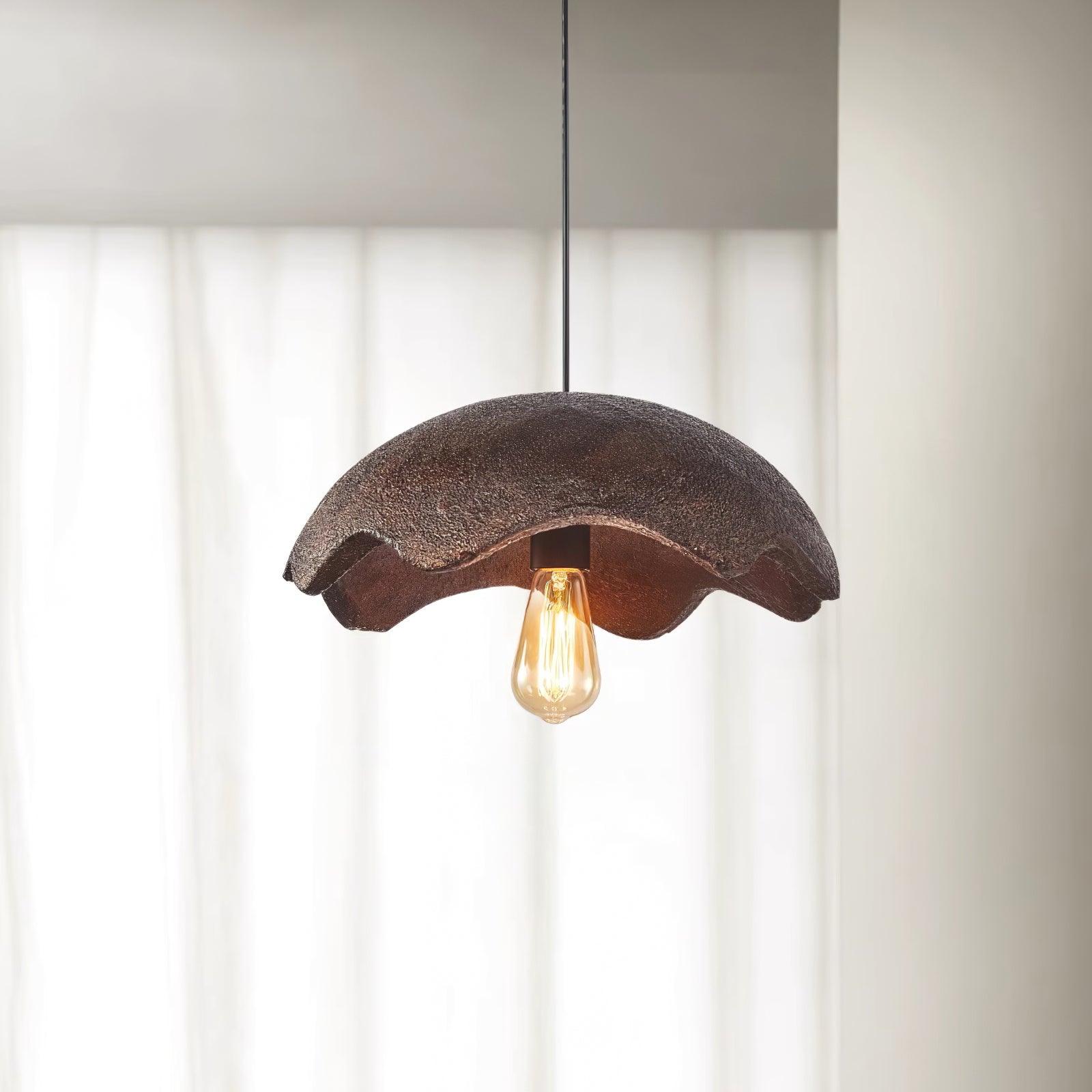 Zuko Pendant Lamp Scalloped Textured Organic - Letslighting