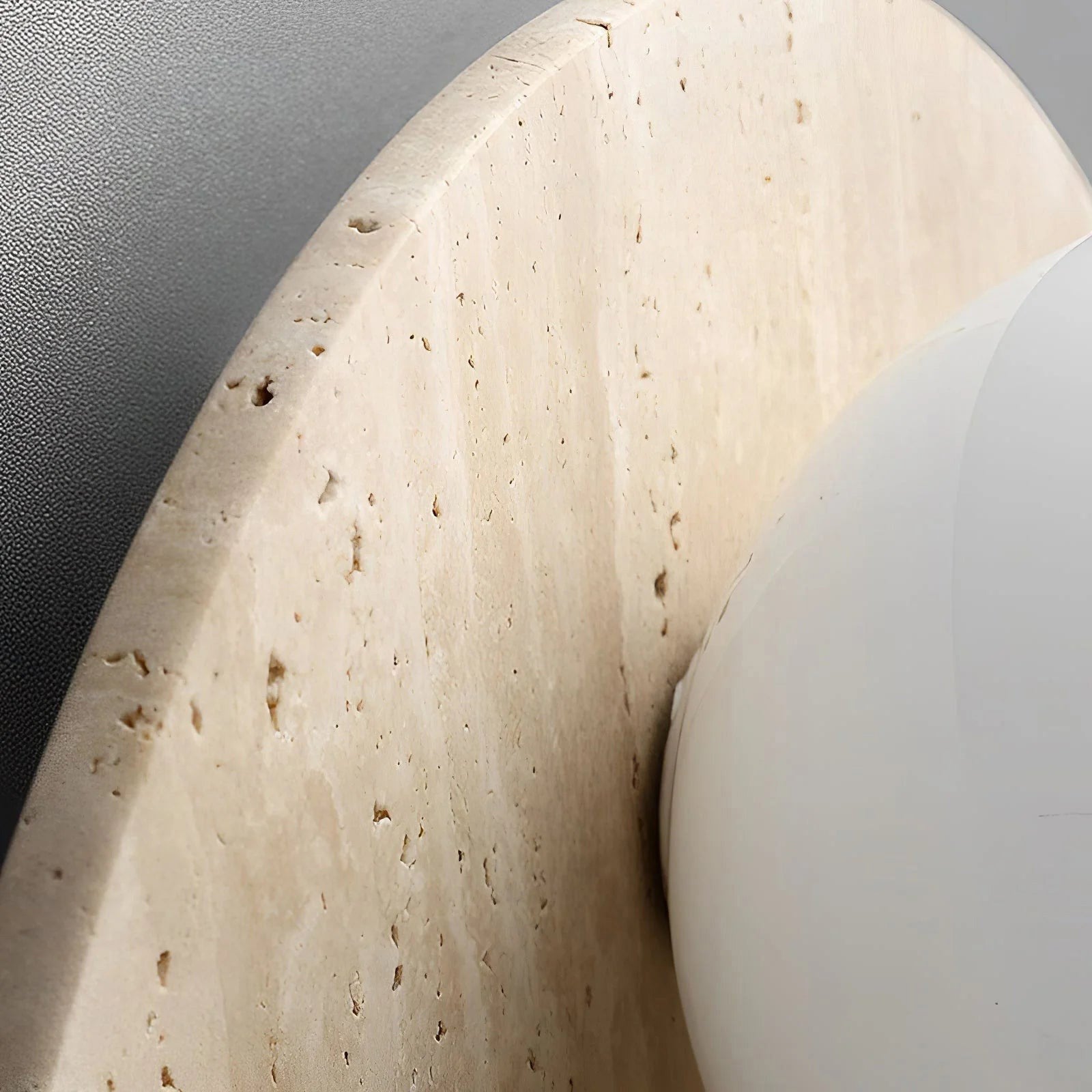 Alcareth Modern Minimalist Wabi Travertine Wall Lamp - Letslighting