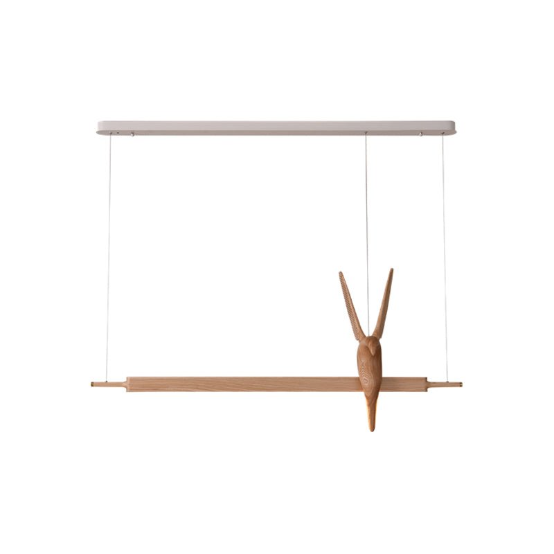 Varinisra Sculptural Oak Pendant Light - Letslighting
