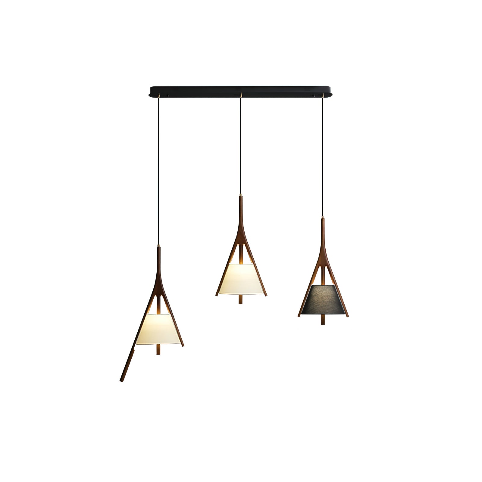 Zovenarae Triangular Wood Pendant Light - Letslighting