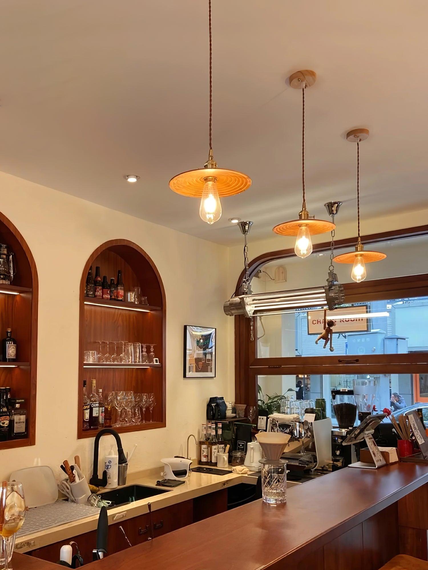 Veldra Brass Retro Pendant Light - Letslighting