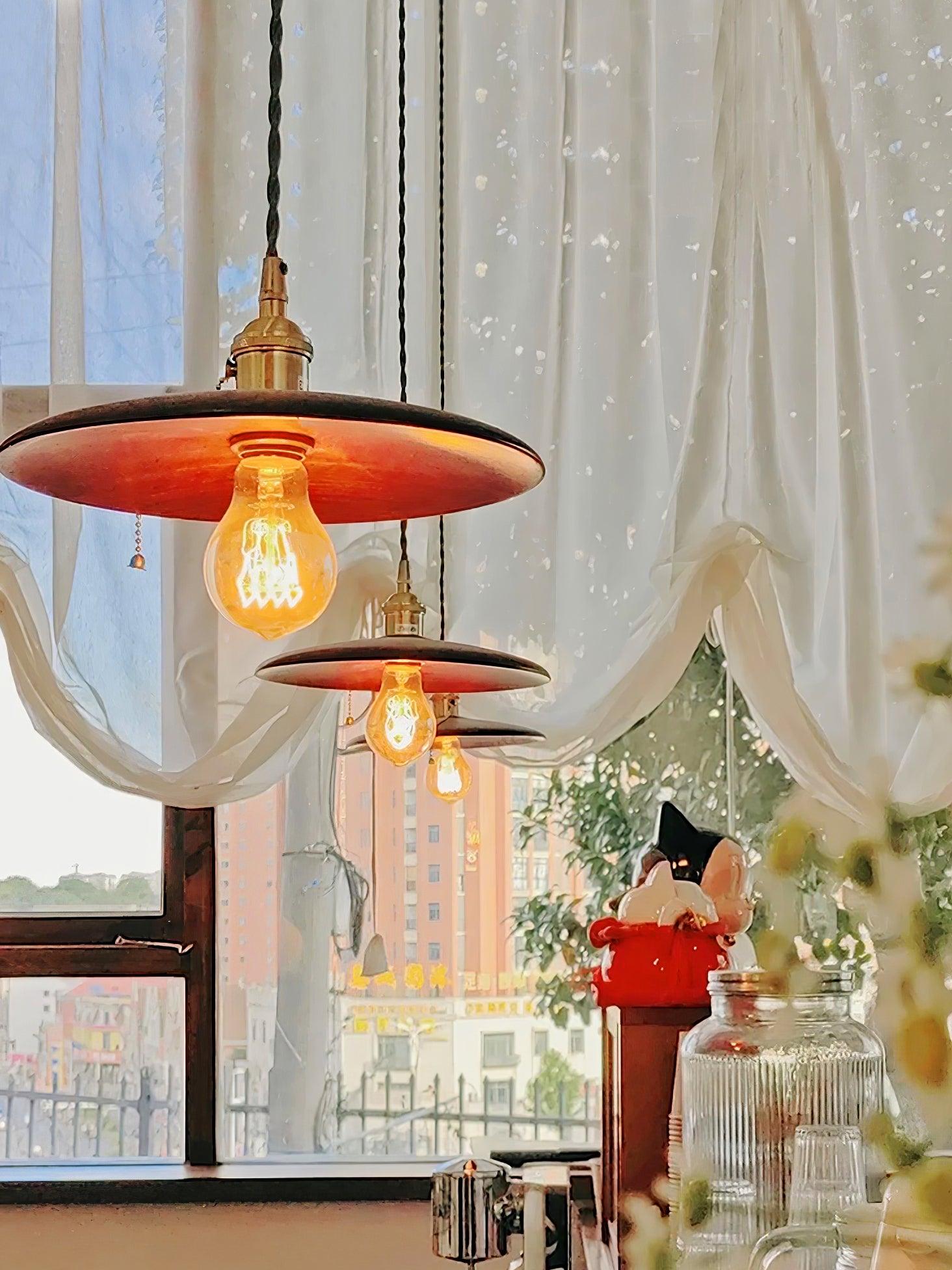 Veldra Brass Retro Pendant Light - Letslighting