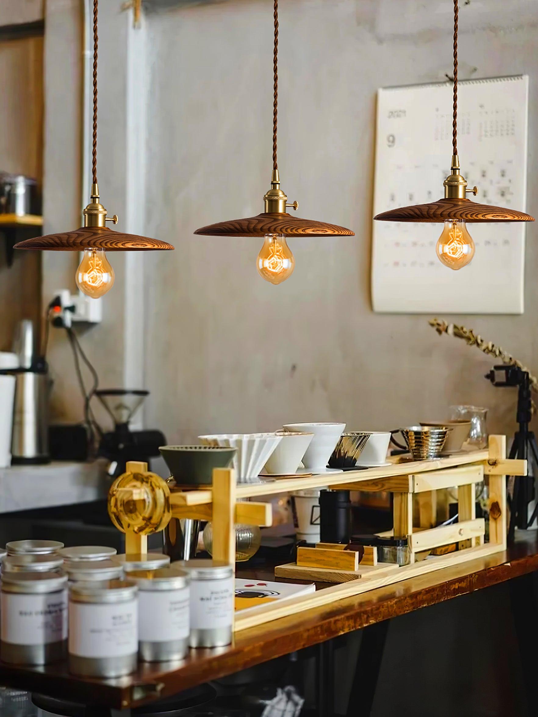 Veldra Brass Retro Pendant Light - Letslighting