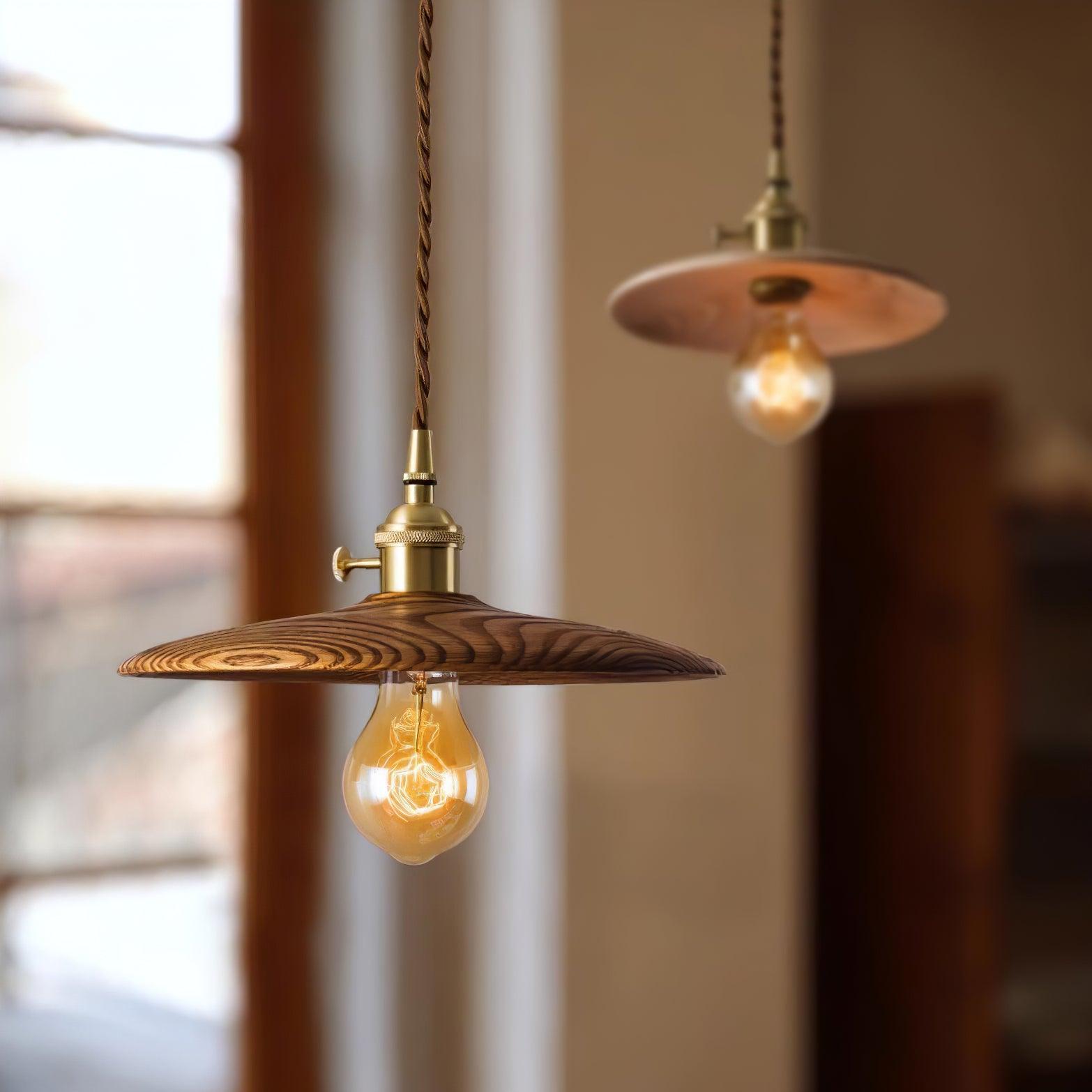 Veldra Brass Retro Pendant Light - Letslighting