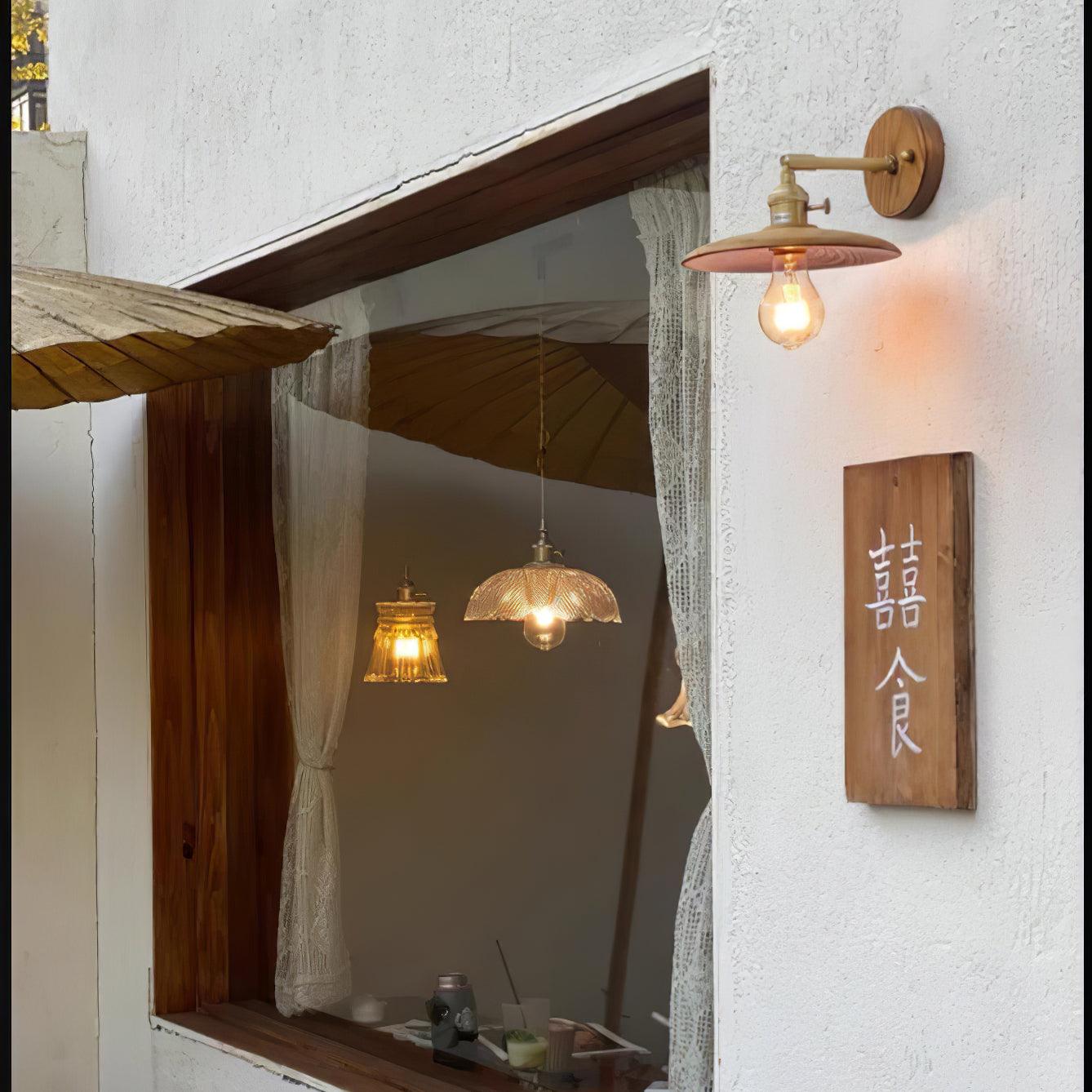 Arloxd Brass Rustic Wall Lamp - Letslighting