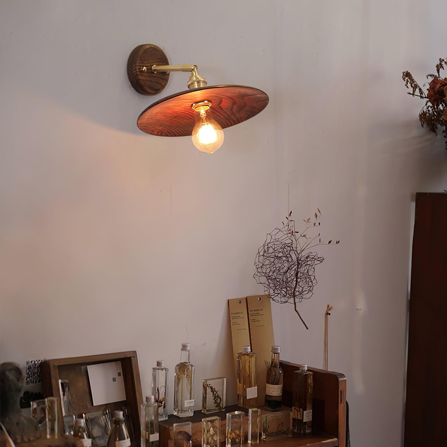 Arloxd Brass Rustic Wall Lamp - Letslighting