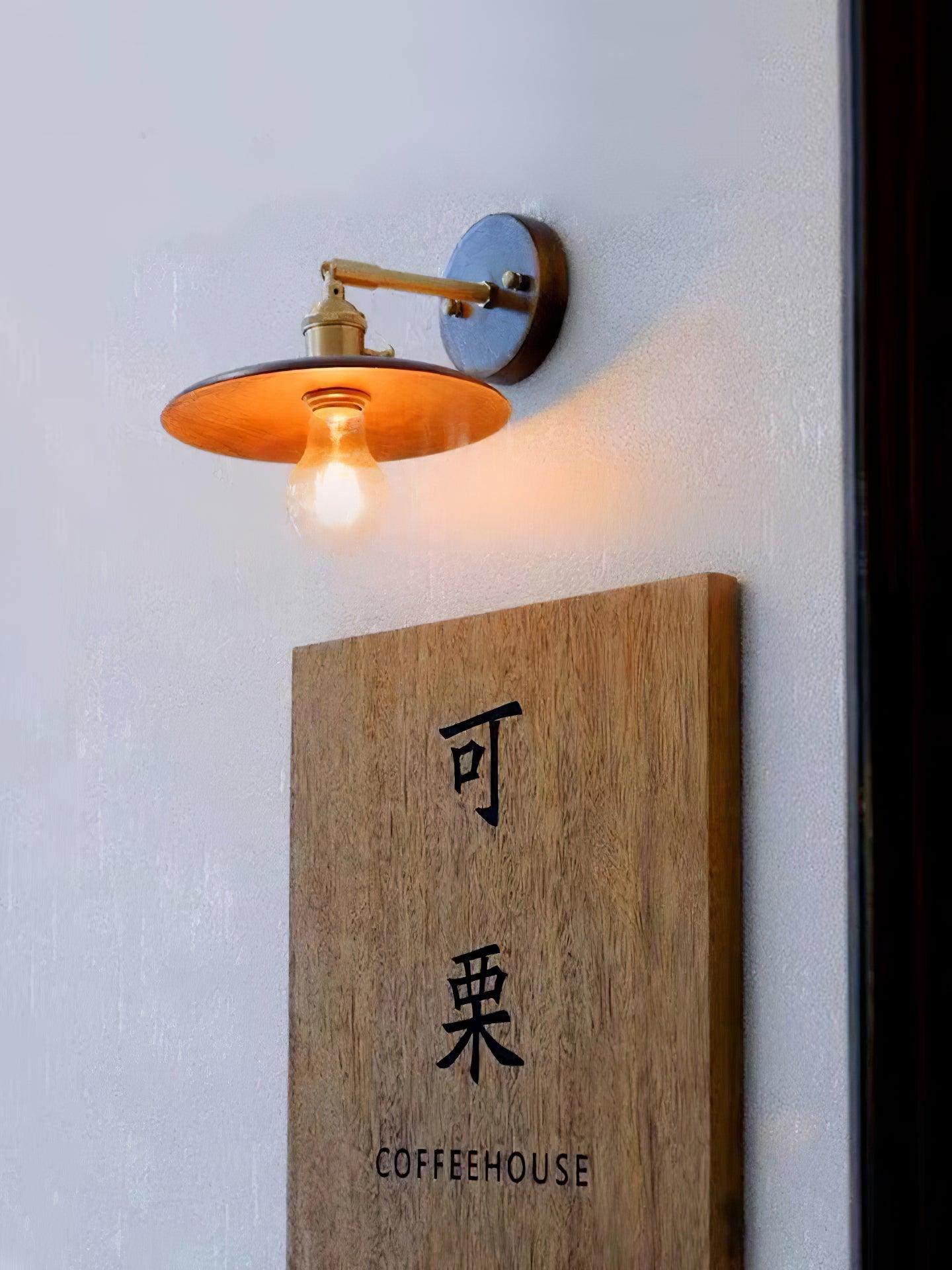 Arloxd Brass Rustic Wall Lamp - Letslighting