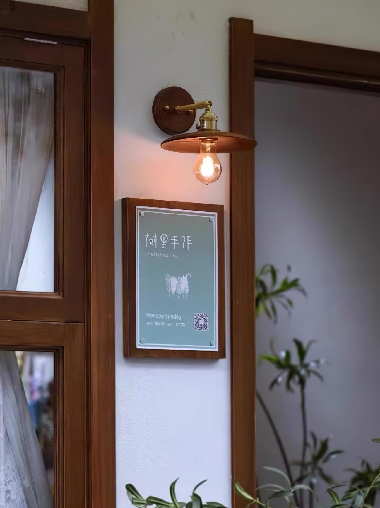 Arloxd Brass Rustic Wall Lamp - Letslighting