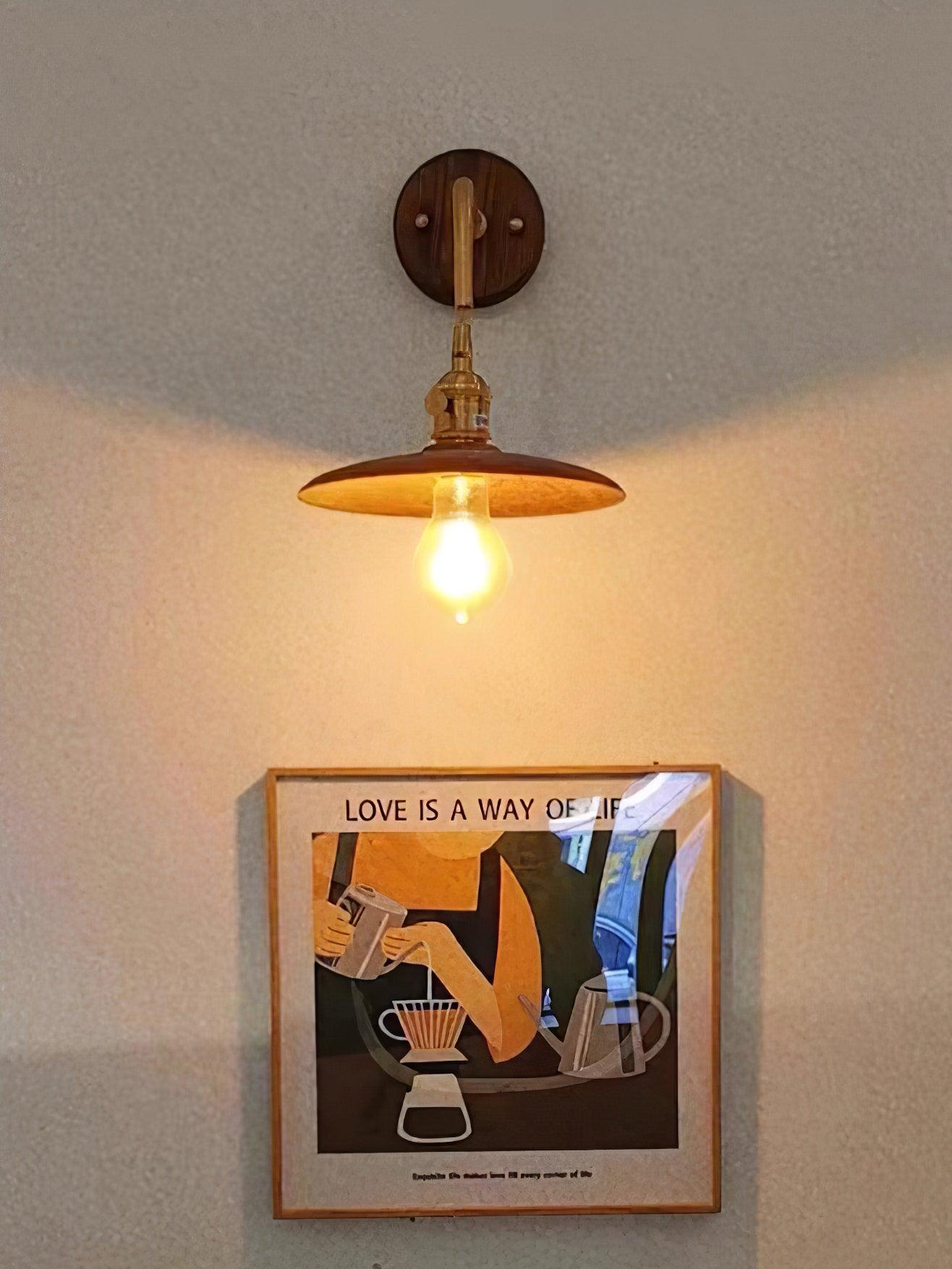 Arloxd Brass Rustic Wall Lamp - Letslighting