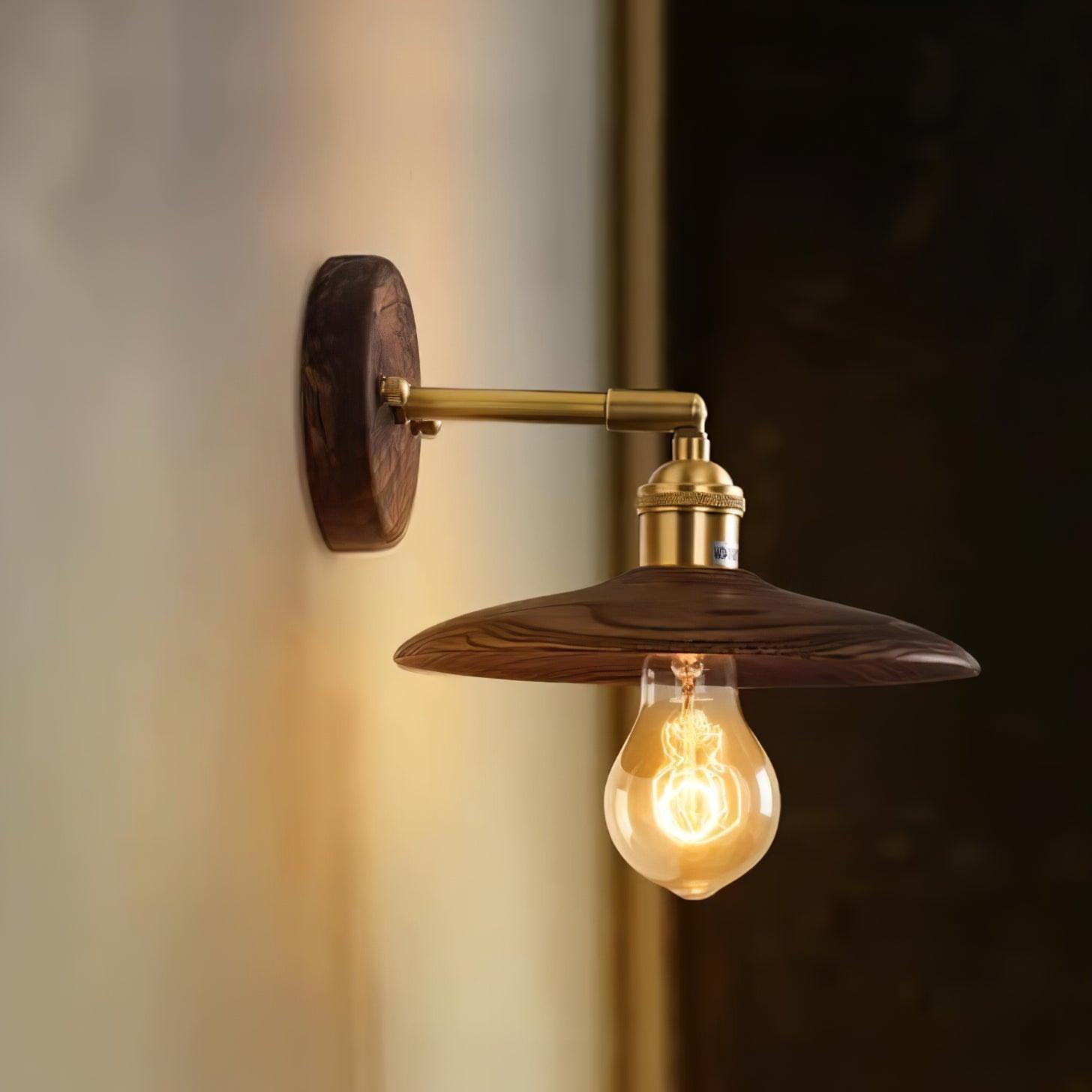 Arloxd Brass Rustic Wall Lamp - Letslighting