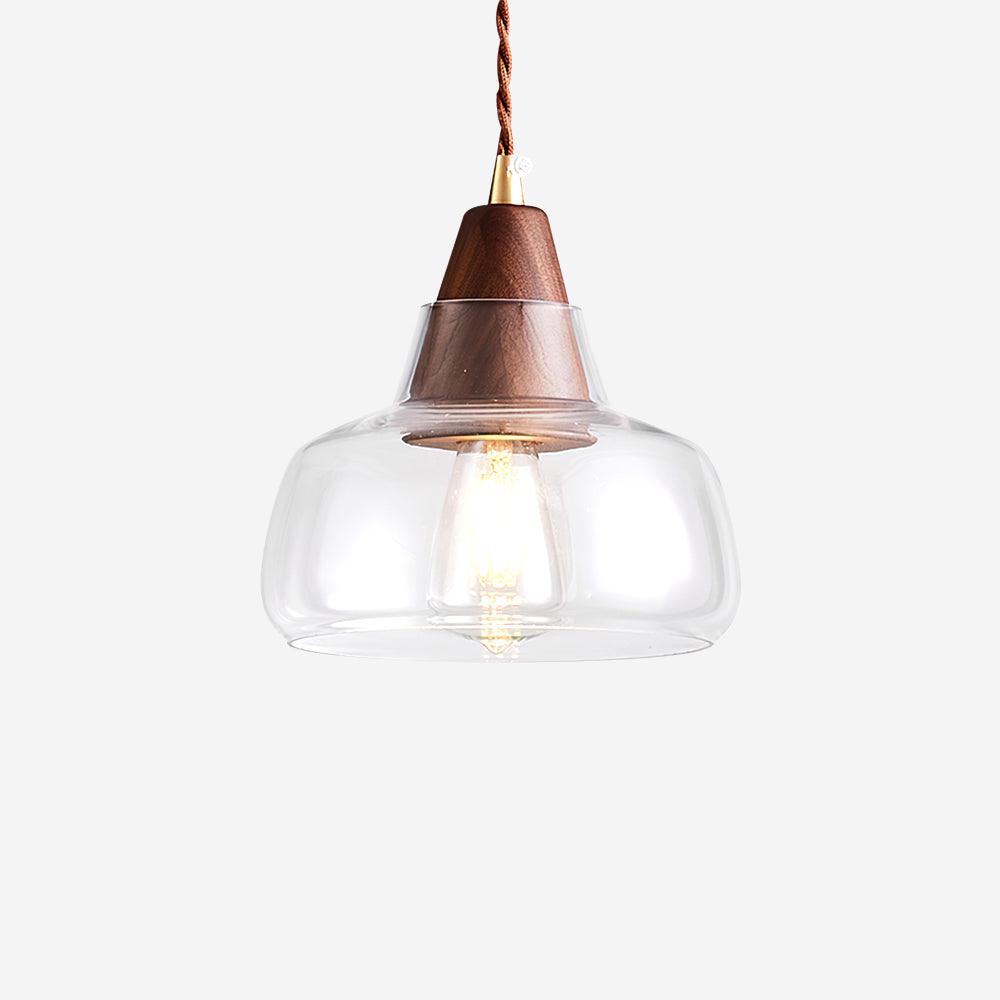 Walnut Glass Pendant Lamp - Letslighting