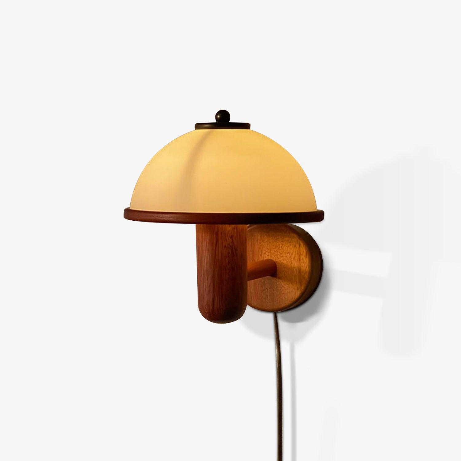 Lustra Wall Lamp Mushroom Wood Oak - Letslighting