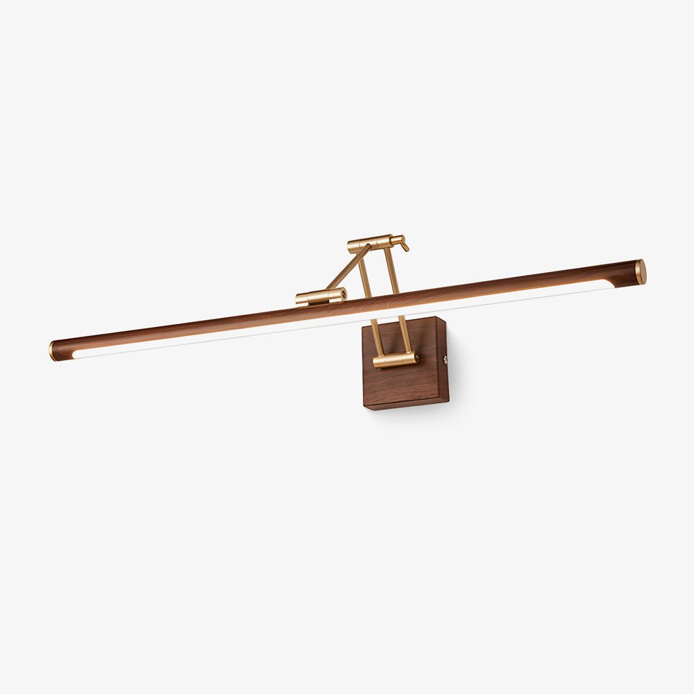 Walnut Color Linear Adjustable Wall Light - Letslighting