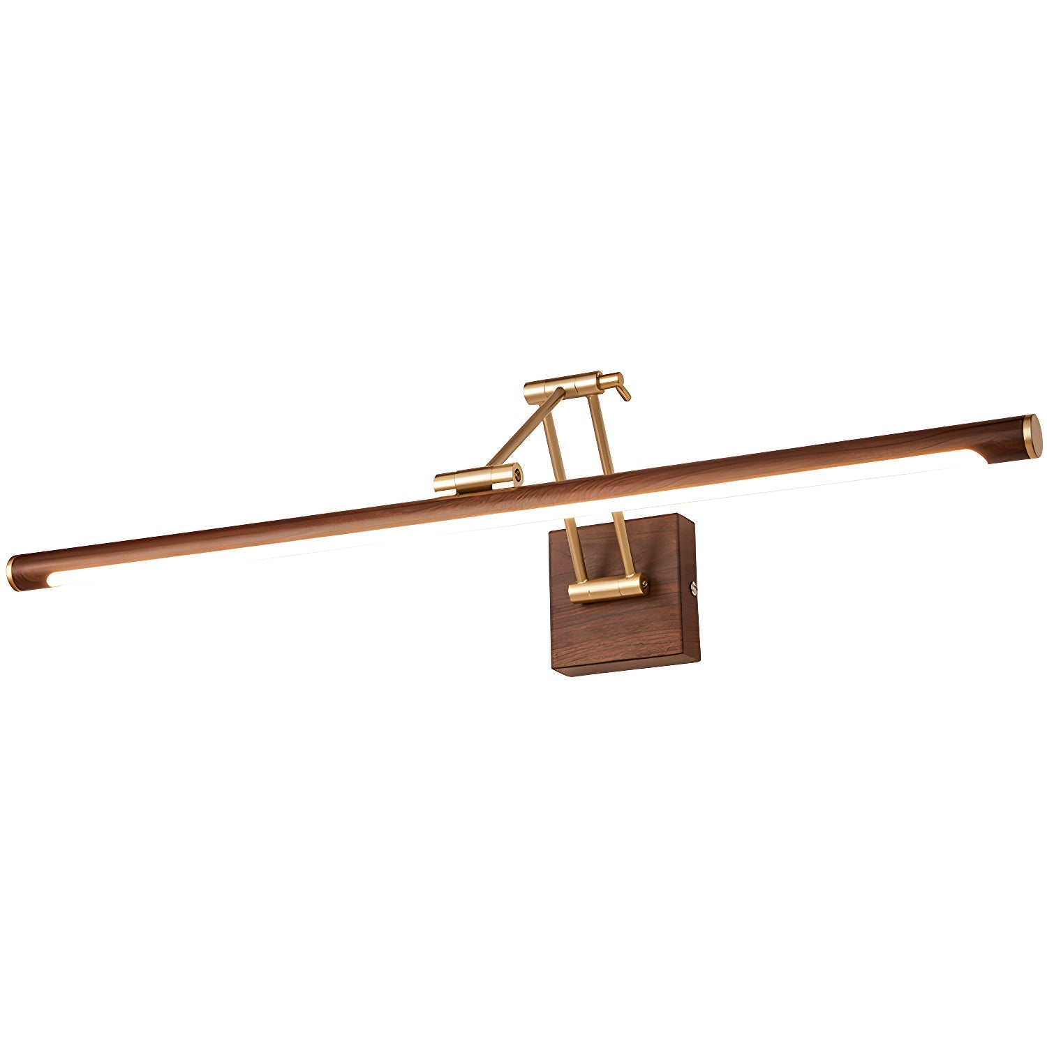 Walnut Color Linear Adjustable Wall Light - Letslighting