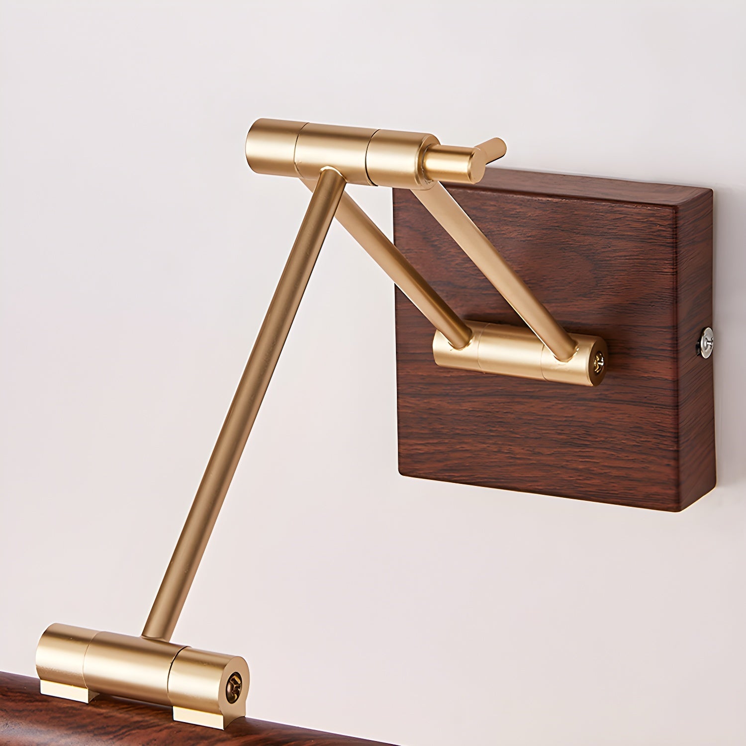 Walnut Color Linear Adjustable Wall Light - Letslighting