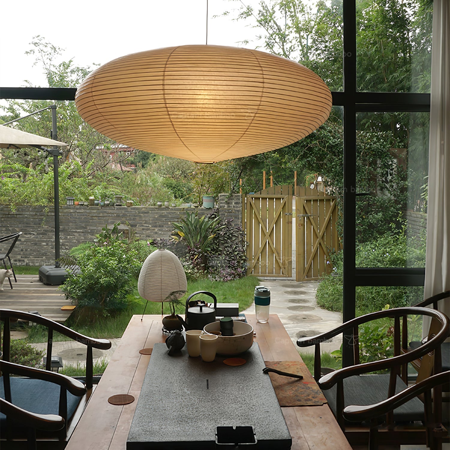 Ritta Washi Paper Swag  Pendant Light