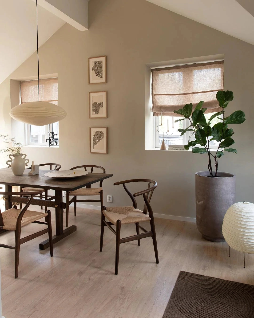 Lustra Pendant Lamp Paper for Living Room - Letslighting