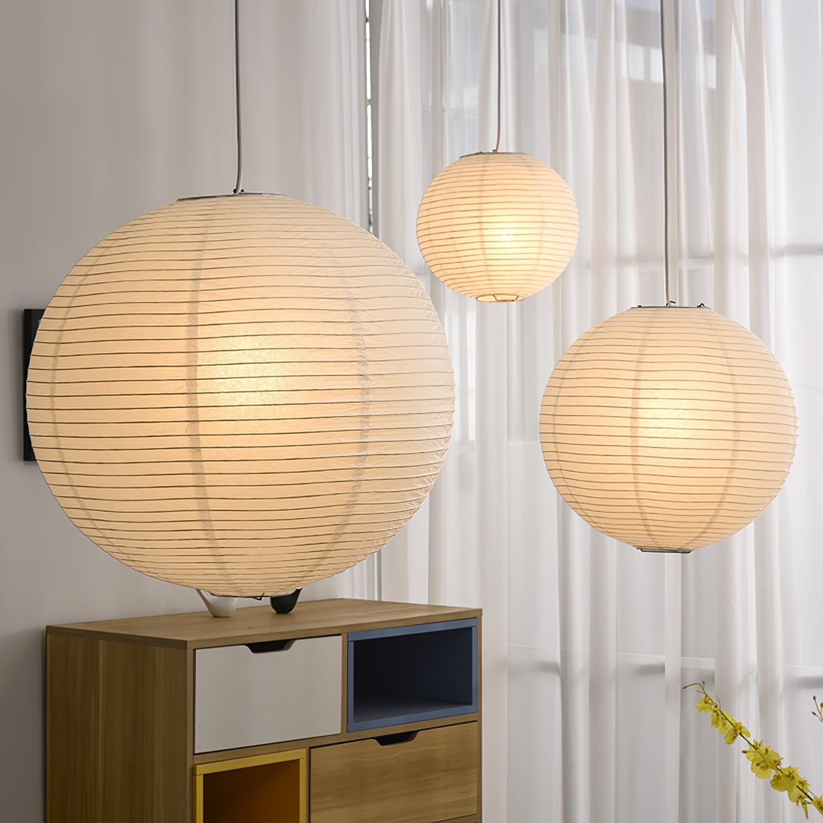 Lustra Pendant Lamp Paper for Living Room - Letslighting