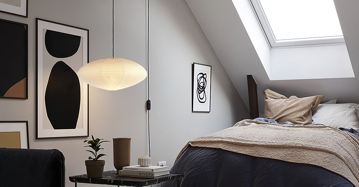 Lustra Pendant Lamp Paper for Living Room - Letslighting