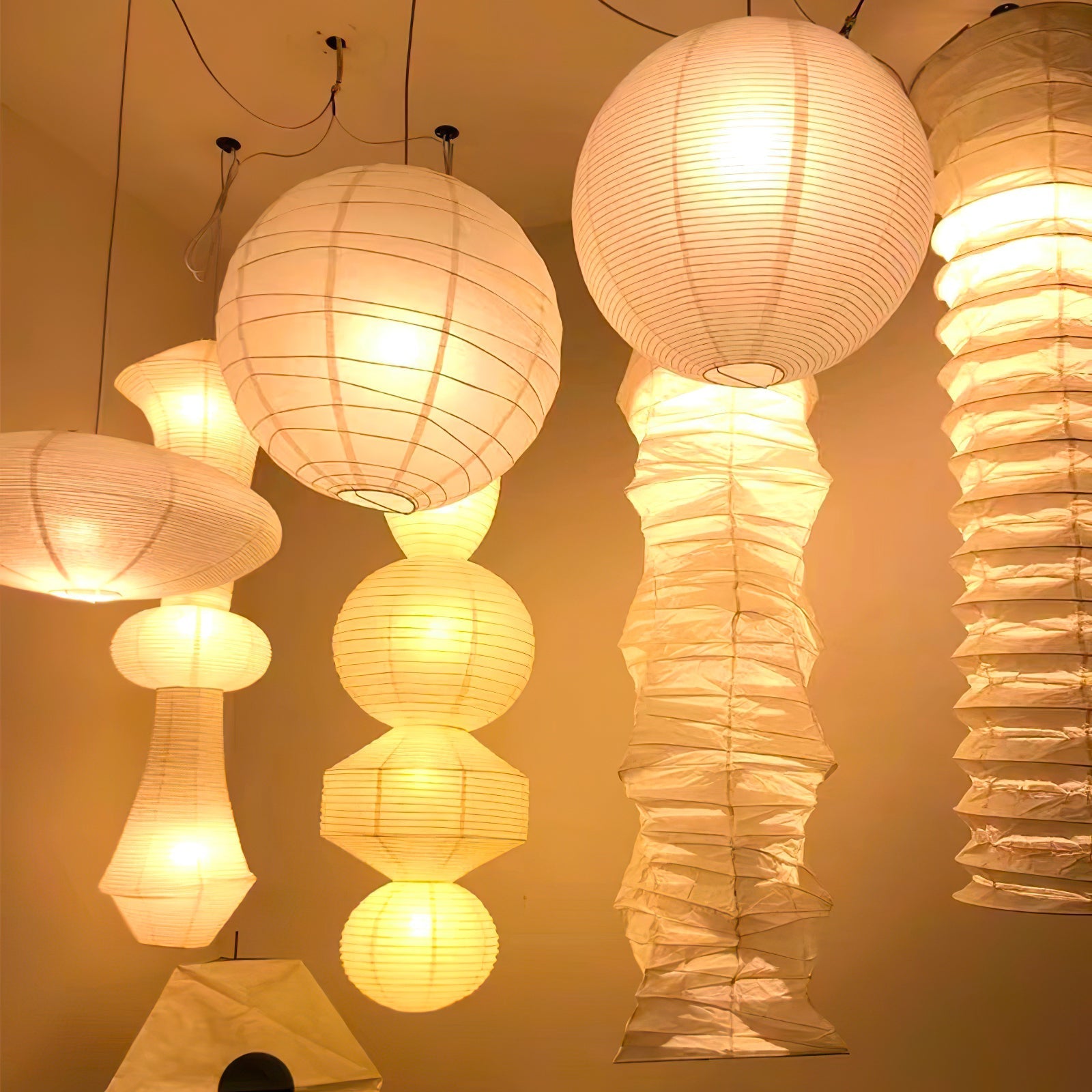 Lustra Pendant Lamp Paper for Living Room - Letslighting