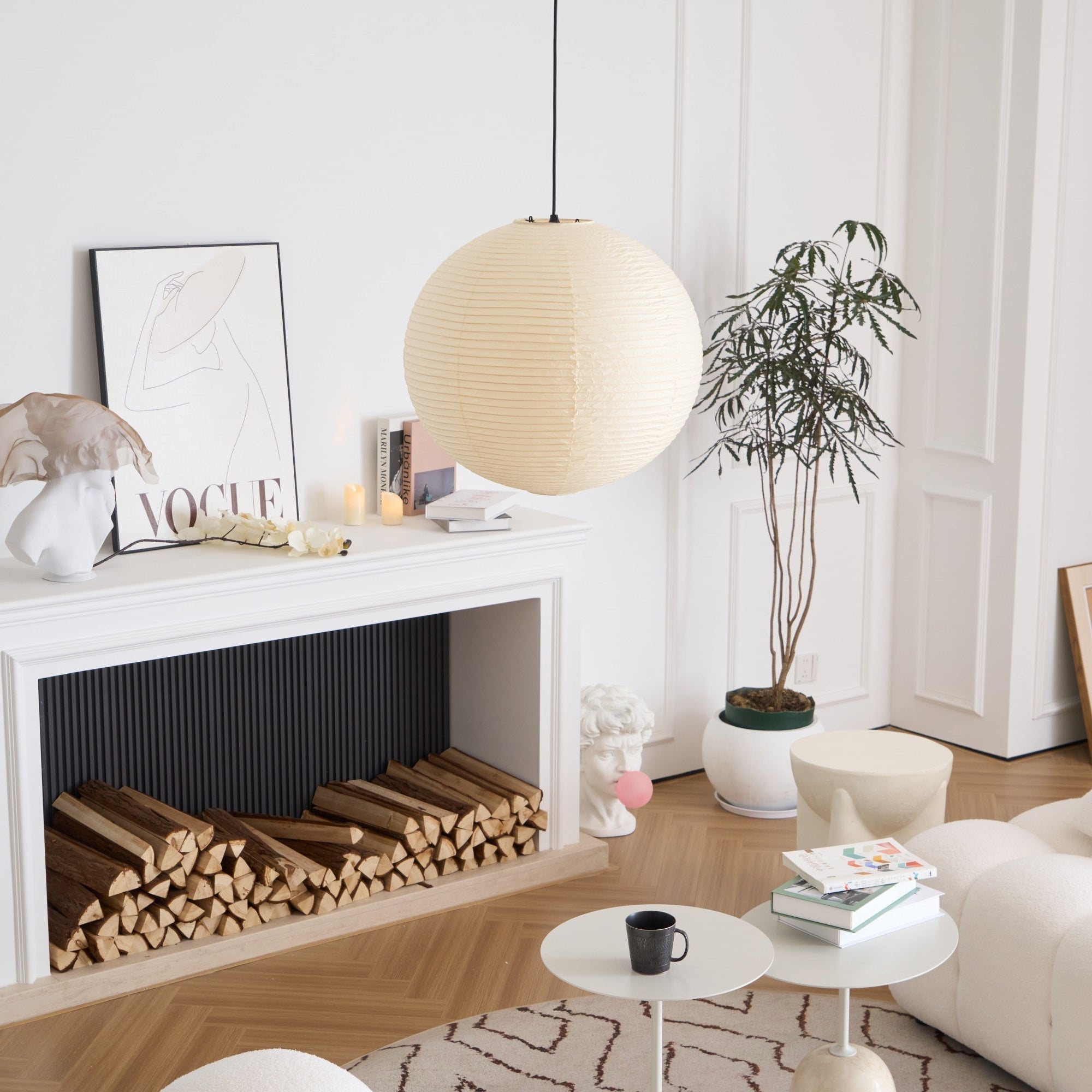 Lustra Pendant Lamp Paper for Living Room - Letslighting