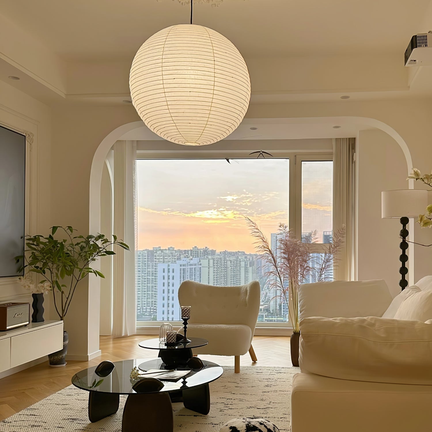 Lustra Pendant Lamp Paper Lantern for Living Room - Letslighting