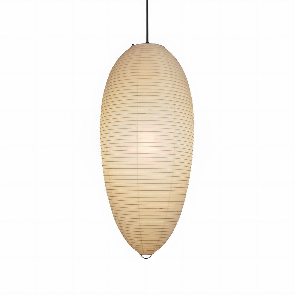 Myraean Modern Minimalist Wabi Chestnut Paper Bamboo Pendant Lamp - Letslighting