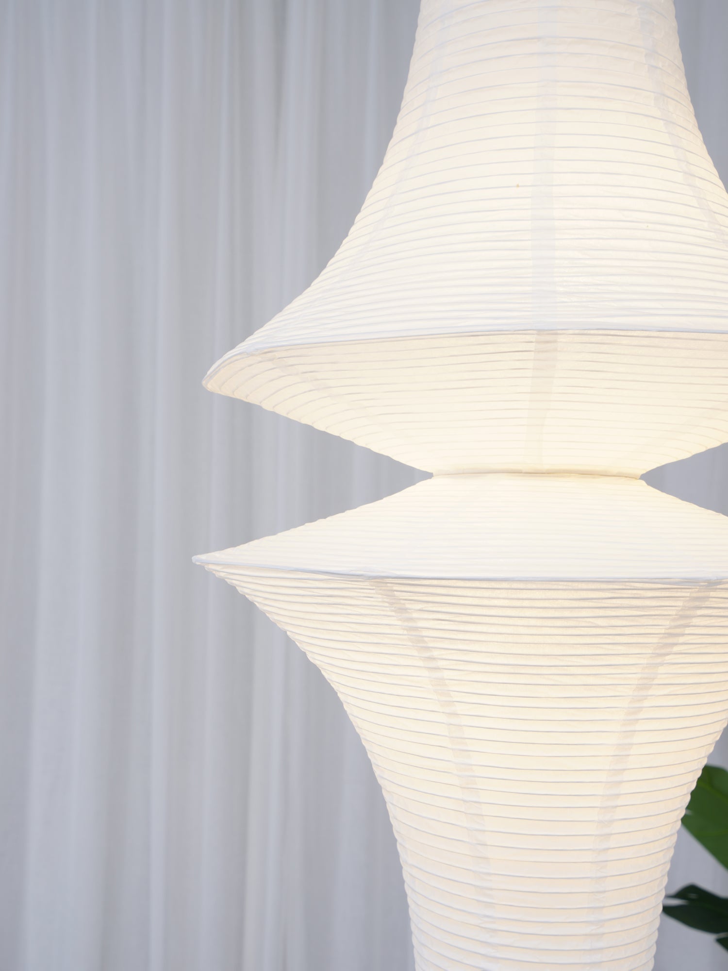Lustra Pendant Light Washi Paper E for Living Room - Letslighting