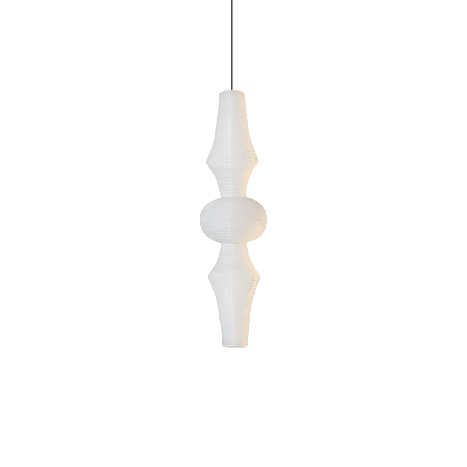 Ritta Sculptural Paper Vertical Pendant Light